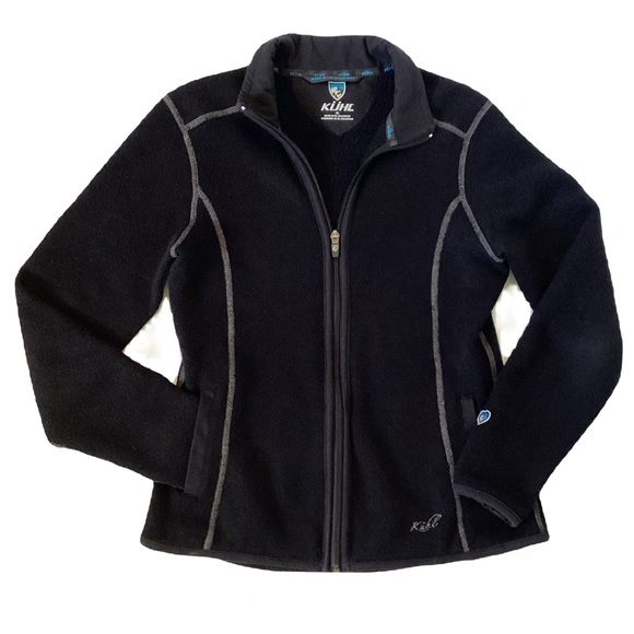 Kuhl Alpaca Fleece Full Zip Black jacket. Small - Picture 1 of 5